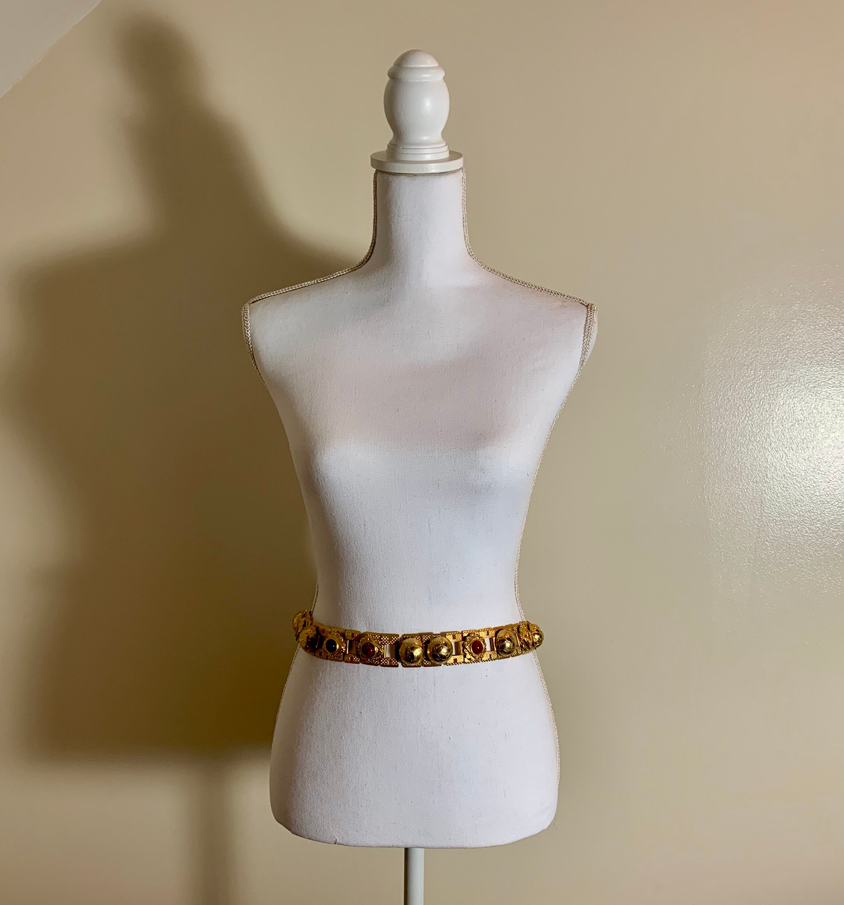 Paris 1960s Era Gold-tone Metal and Bakelite Jeweled  display picture 1
