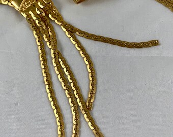 Christian Dior Signed 1960s Snake Chain Gold-Tone Metal Graceful Swag Belt Dior | Jewelry | Christian Dior Signed 96ssnake Chain  main image 4