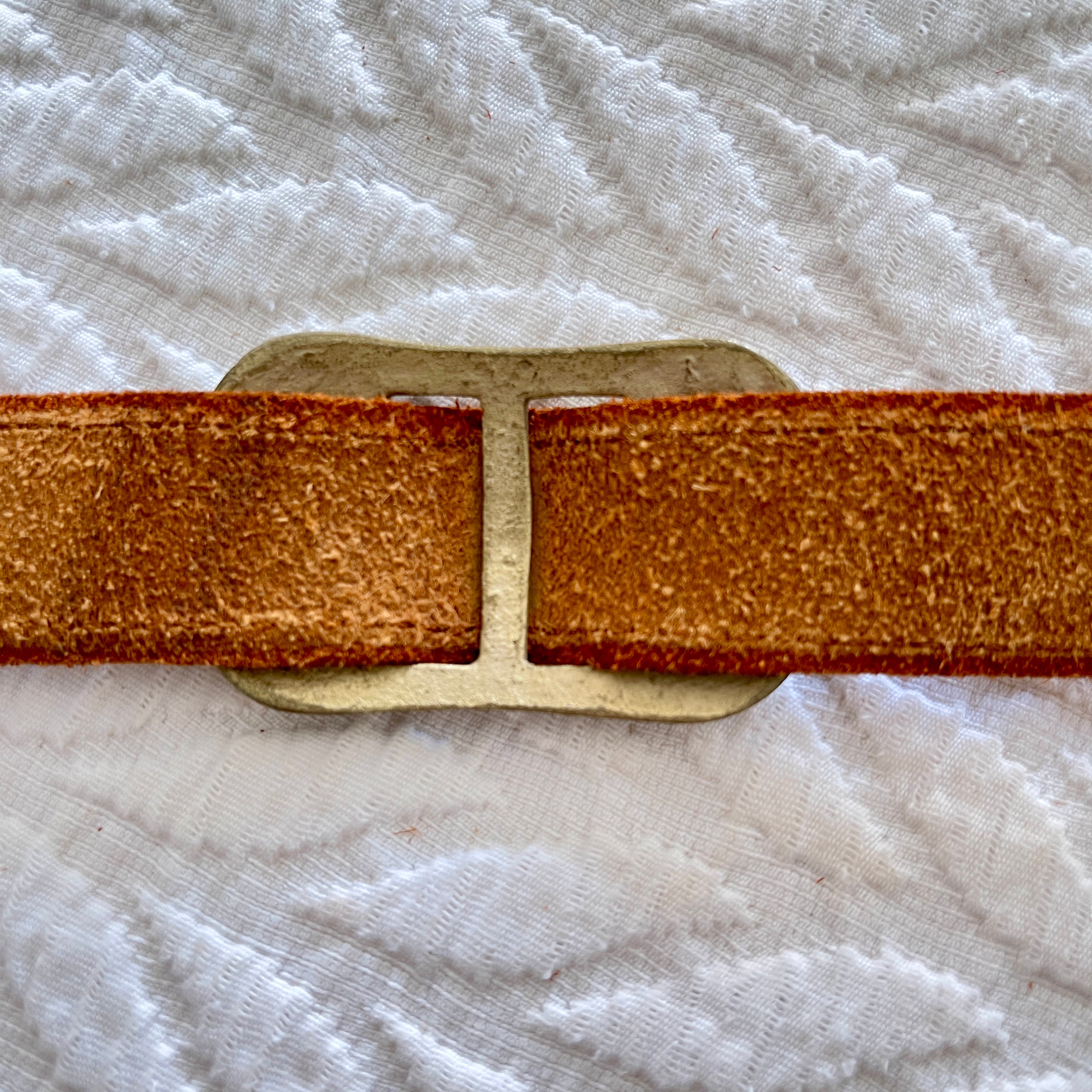 1980s Double Wrap Leather and Brass Western Chic Belt 80s Double Belt - Etsy main image 4