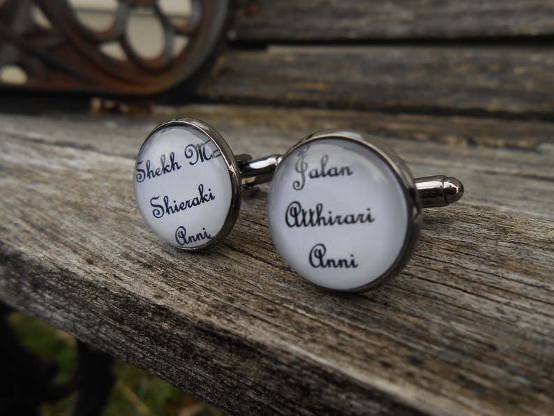 Birthday Gift Christmas CHOOSE Your COLOR Anniversary Groomsmen Moon Of My Life Cufflinks Groom My Sun /& Stars