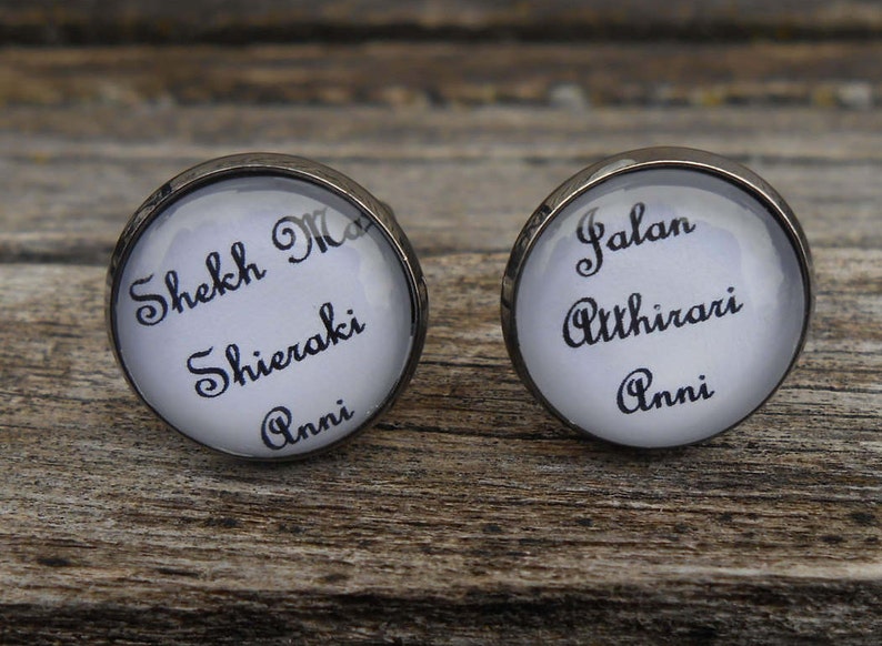 Birthday Gift Christmas CHOOSE Your COLOR Anniversary Groomsmen Moon Of My Life Cufflinks Groom My Sun /& Stars