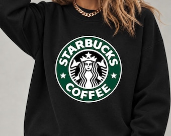 Starbucks Coffee sweatshirt, unisex fleece trui met grafische print en ronde hals.