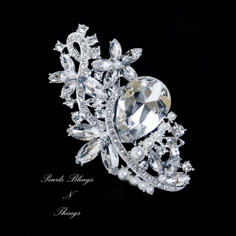 large brooches for dresses