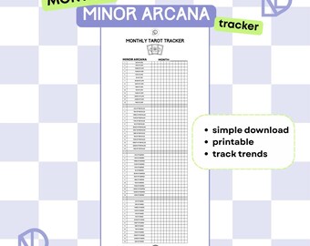 THE MONTHLY - Minor Arcana Tracker