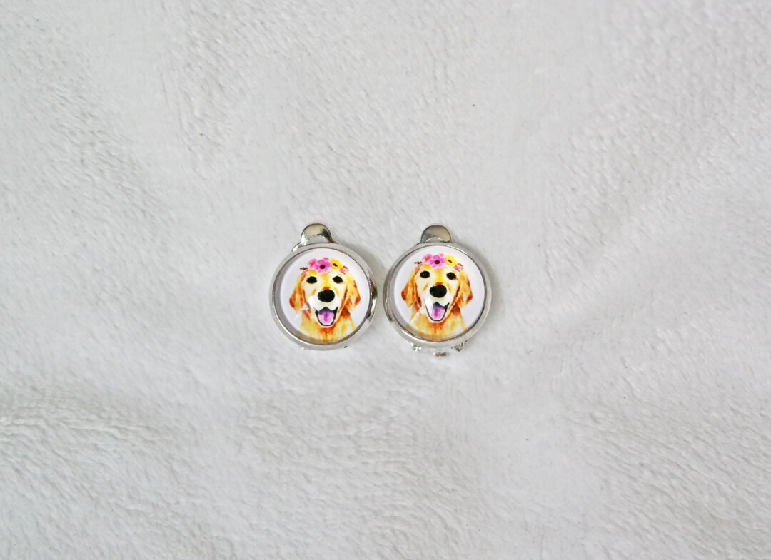 Puppy Dog Clip on Earrings. Little Girl's Clip on Etsy
