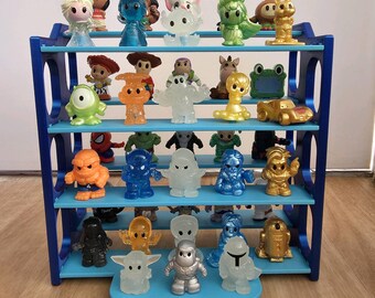 Ooshie Stand Holds 43 | 3D Printed Display Rack | Mini Figure Display Shelf