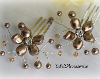 Bridal Hair Comb Bridal Headpiece Wedding Pearl Gold Hair Comb Wedding Hair Accessory Pearl Ivory Champagne Hair Comb Bridesmaid Hair Piece