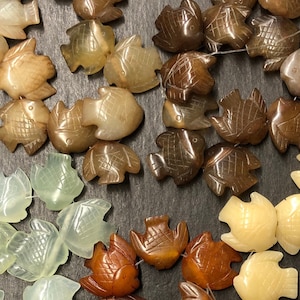 20x21mm Fish Stone Beads