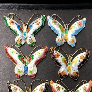 65mm x 52mm Enamel Butterfly Pendant Bead