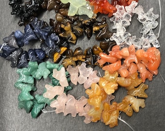 Stone Horse Beads 12-14mmx14-19mm