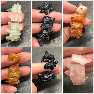 Stone Turtle Beads 10x20mm