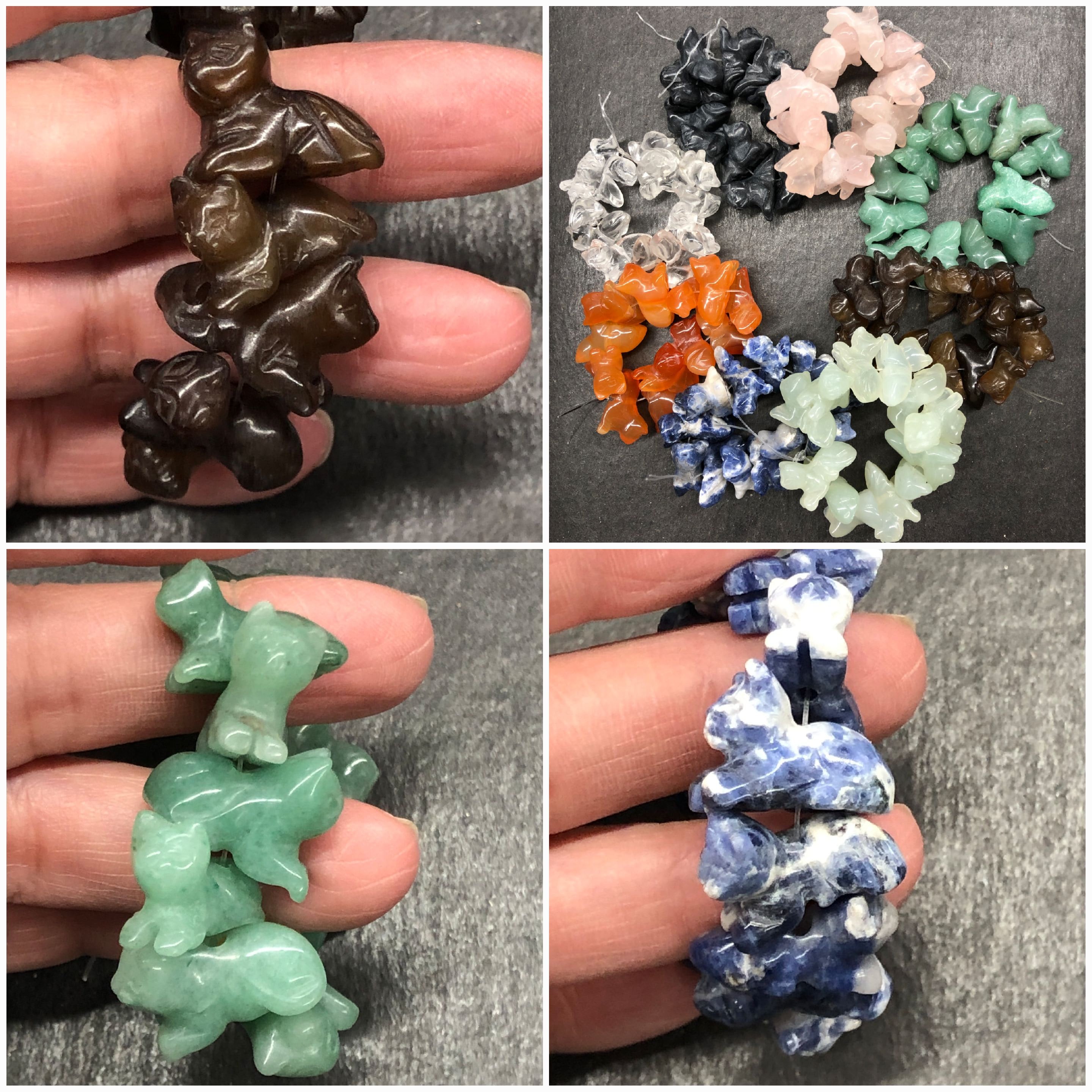 23x13mm Carved Stone Animal Beads-0652-43