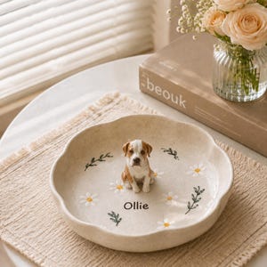 Multi-Pet Keepsake Tray – 3D Handmade Ceramic Jewelry Holder for 2+ Pets