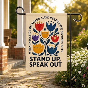RESIST Flag | Protest Flag, Protest Sign, Defend the Constitution, Hands Off, Speak out Flag, FDT, Fuck Trump, Anti Trump Garden Flag