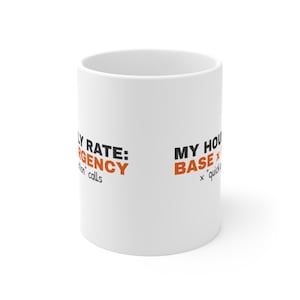 Grappige mok met uurtarief, humoristische prijsstelling voor freelancers, cadeau voor consultants, koffiemok voor ontwikkelaars en ontwerpers, cadeau voor zelfstandigen, keramische mok van 325 ml