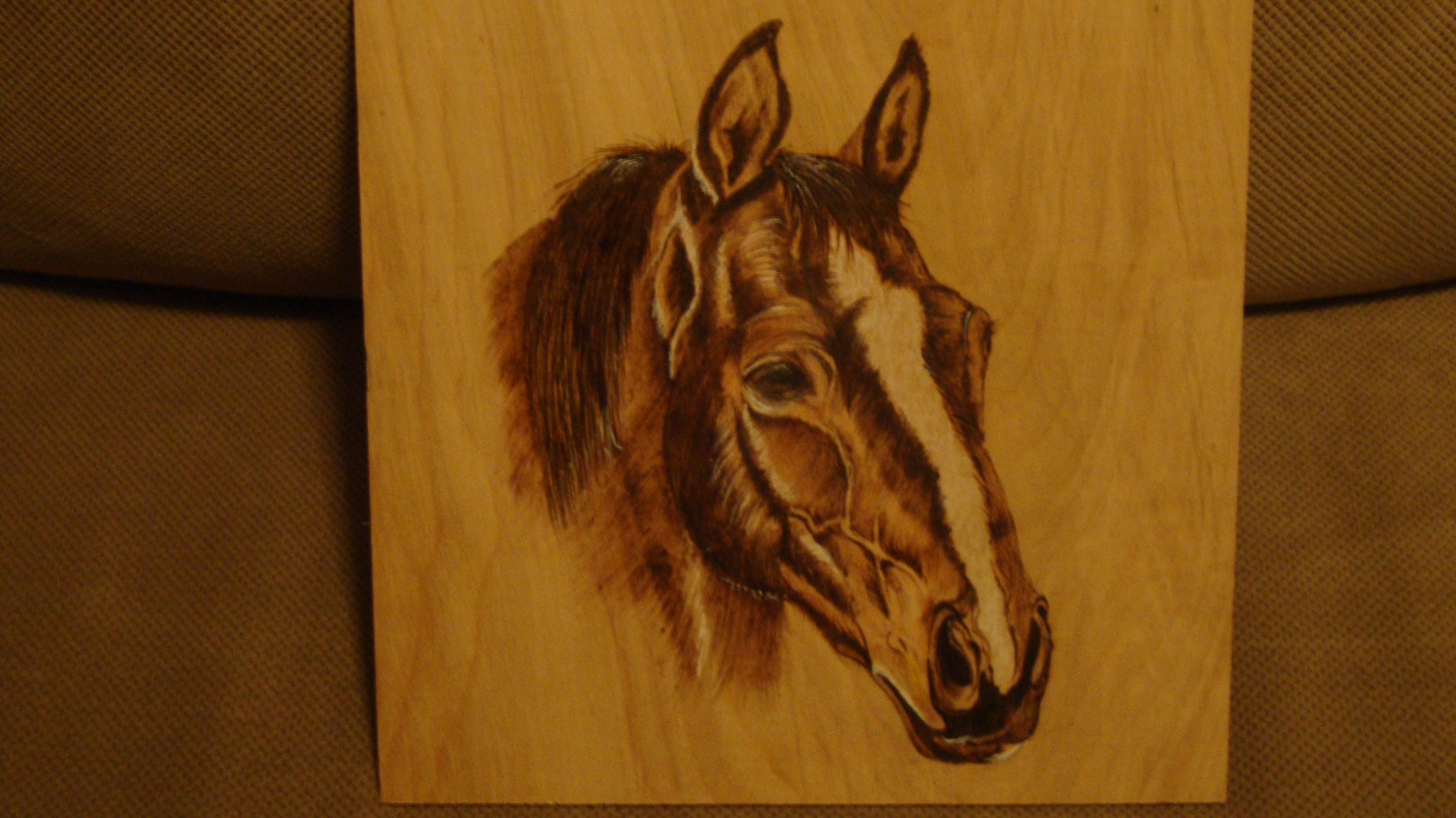 Horse Wood Burning Art Pyrography Etsy