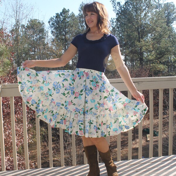 Vintage 70s/80s Square Dance Skirt by Rockmount Ranch Wear