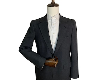 Vintage Polo University Club Ralph Lauren Blazer Mens 40R Gray Wool USA Union