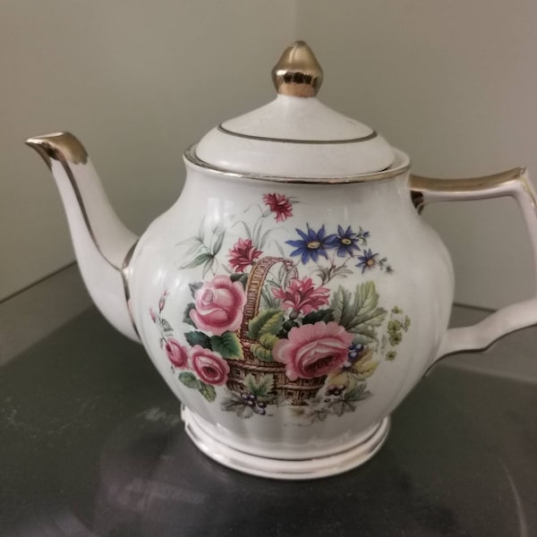 Floral Design Teapot Etsy