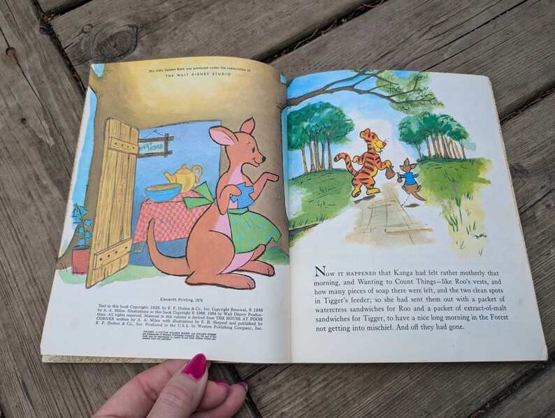 Vintage Winnie the Pooh Children's Book - Etsy