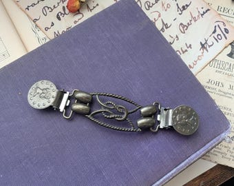Vintage sierlijke mantel trui clips met muntontwerp