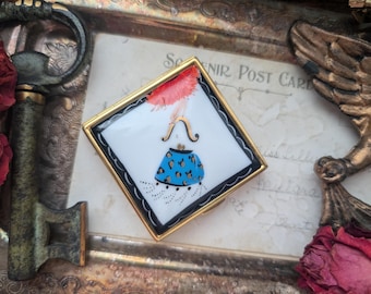 ヴィンテージ エスティ ローダー ミラー付きコンパクトケース