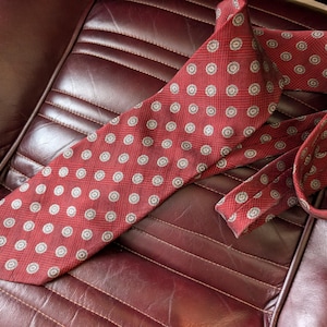vintage Christian Dior red tie