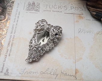 Vintage Strass Schal-Clip