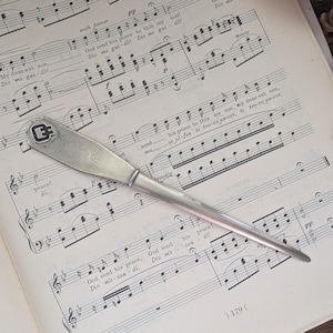 vintage silver letter opener
