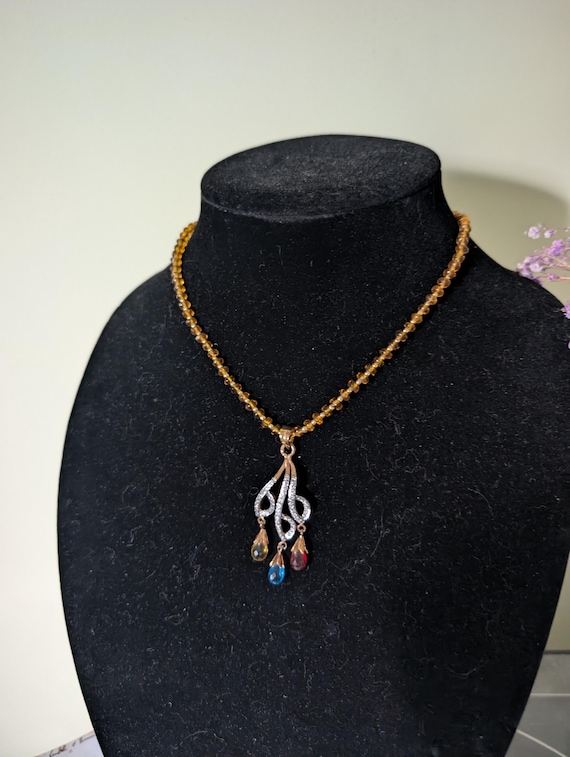 Collier Mala 108 Perles En Pierre Naturelle 8mm Et Bois – Colorful Bling – Pour Méditation, Yoga, Prière – Longueur 110 Cm