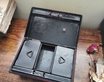 Vintage small cash box bank box