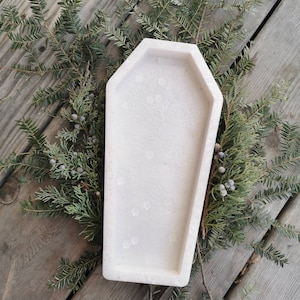 Large coffin rolling tray/trinket tray