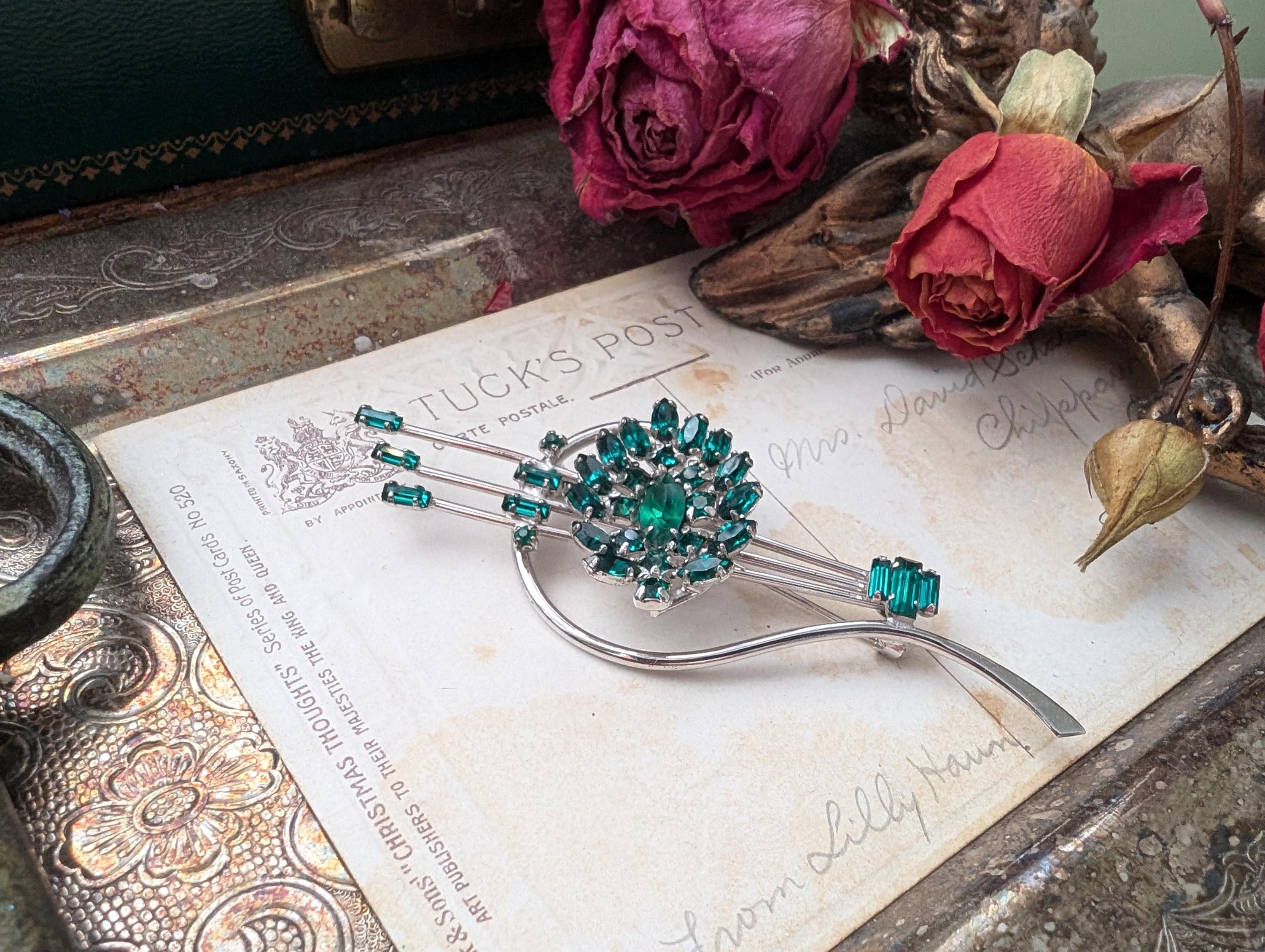 Broche En Argent Vermeil Sterling Kyl - Style Vintage, Occasion (état à Vérifier)