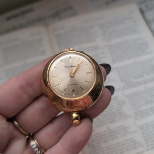 vintage 17 jewels Vendome watch pendant goldtone