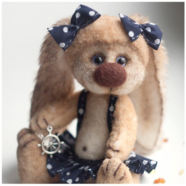 Teddy Bear Elli - Artist Bear OOAK- Easter decoration/gift