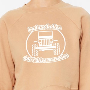 Badass Ladies Raglan Cropped Fleece Pullover
