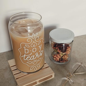 Boy Tears Soda / Beer Can Glass Tumbler