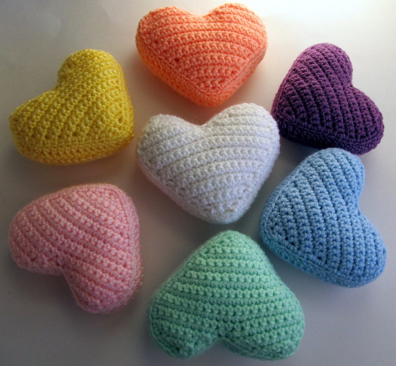 Crochet Conversation Hearts Sweetheart Pillow | Etsy