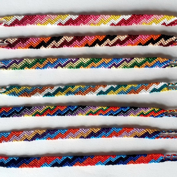 Bracelet brésilien motif zigzag