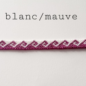 Bracelet brésilien motif vague Violet