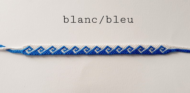 Bracelet brésilien motif vague Niebieski
