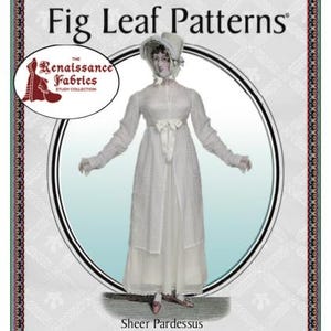 Fig Leaf Patterns 259, size 8-18: Pardessus (short pelisse), c 1810-1815