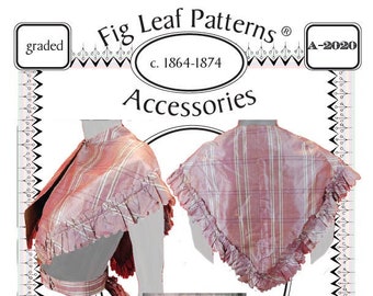 Fig Leaf Patterns® A-2020, Pelerine and Sash, c. 1860s
