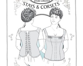 Fig Leaf Patterns 2007, sizes 18-28 : Princess Seam Soft Corset, c.1810-1830s
