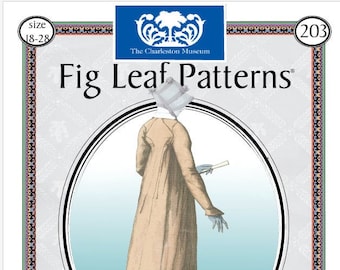 Fig Leaf Patterns® 203: Silk Pelisse, c 1798-1812, size 18-28