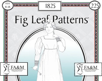 Fig Leaf Patterns® 225, sizes 8-18: Batiste Dress with Puff Sleeve & Hem Variation  1825.