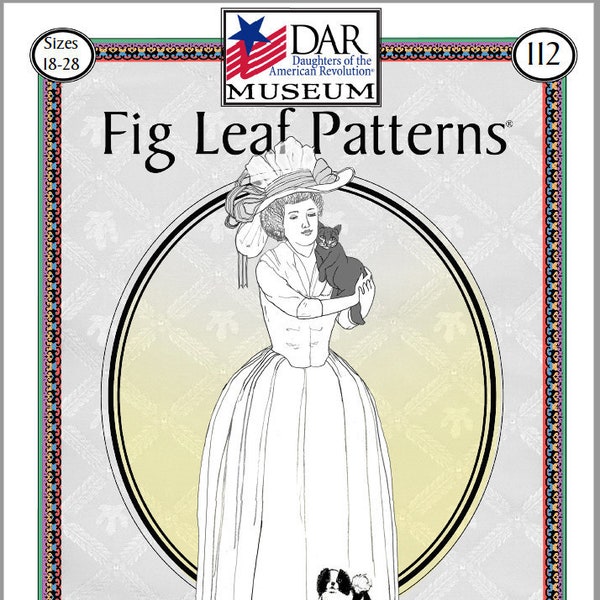 Fig Leaf Patterns® 112: Italian Gown c. 1780s, size 18-28