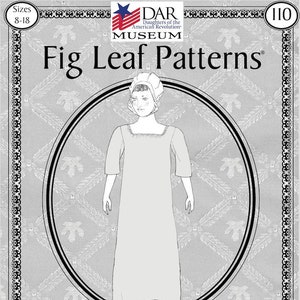 Fig Leaf Patterns® 110: 4th quarter 18th C SHIFT with Drawstring, size 8-18