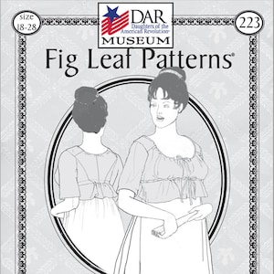 Fig Leaf Patterns® 223 Ziehschnur Spencer , c. 1795-1800, Größe 18-28