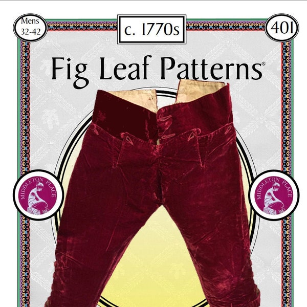 Feigenblatt Muster® 401: Herren Breeches ca. 1770, Größen 32-42